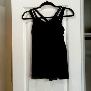 Lululemon Black athletic workout tank top